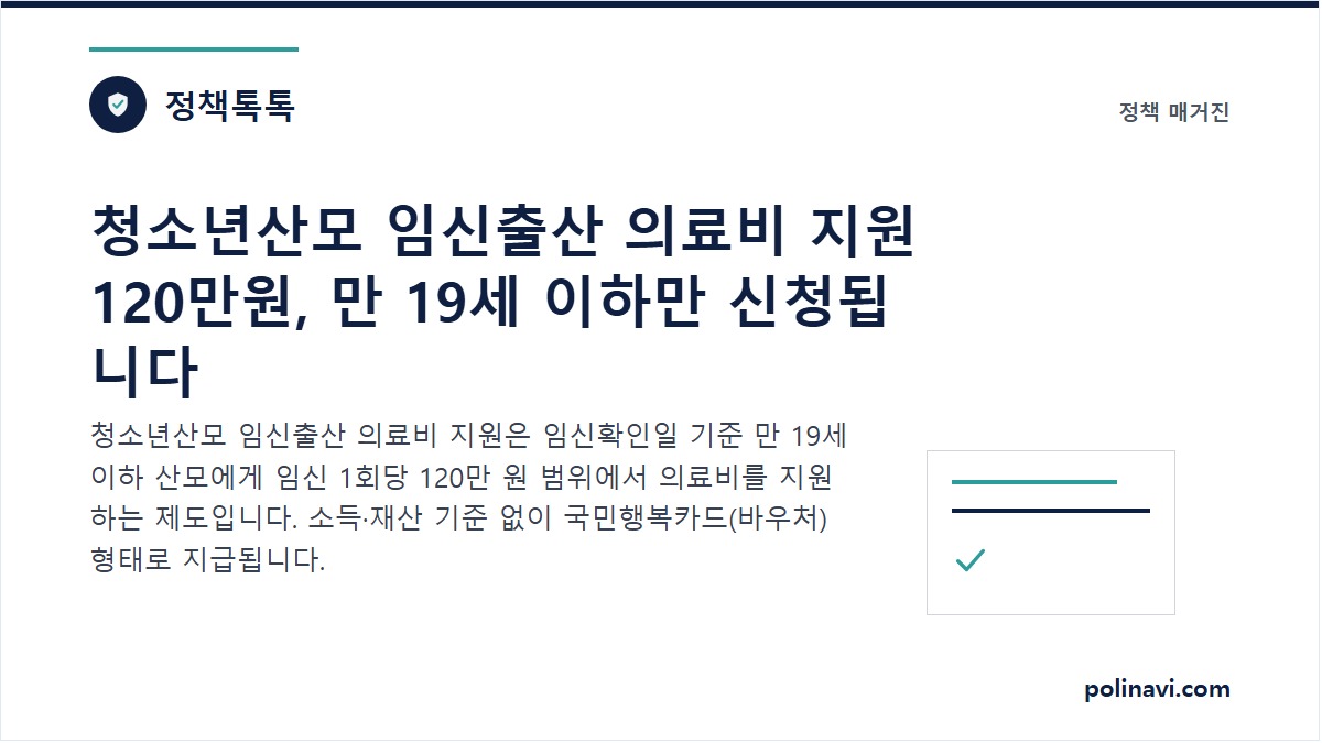 청소년산모 임신출산 의료비 지원 대표 이미지