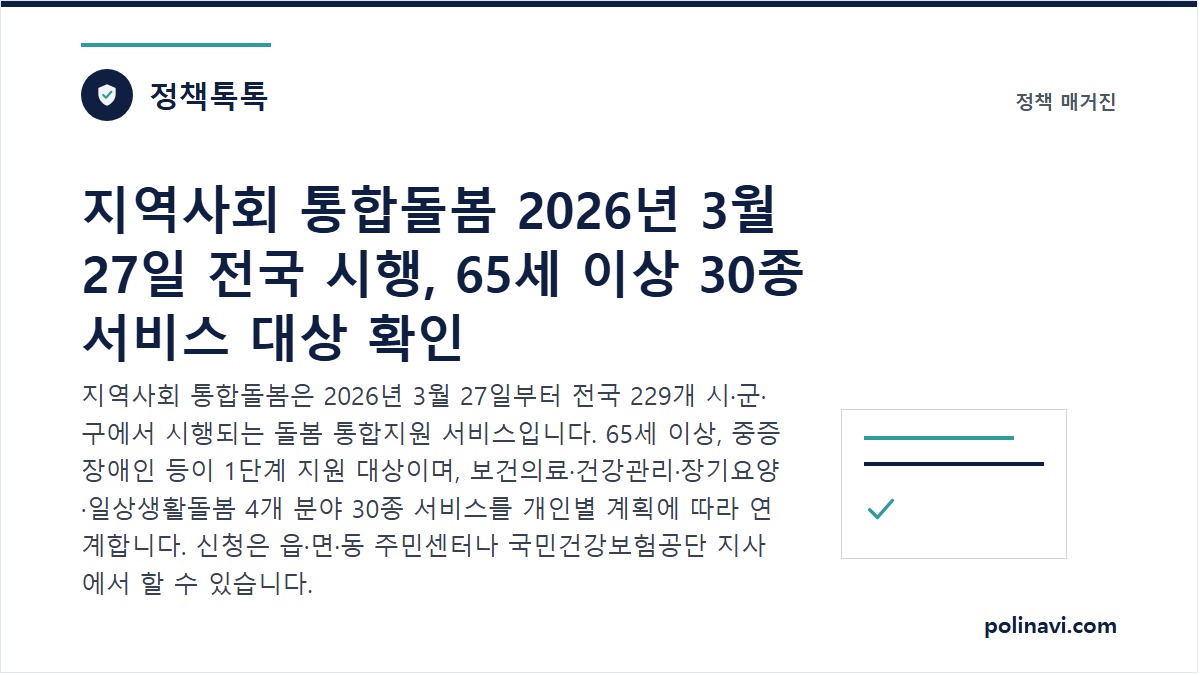 지역사회 통합돌봄 대표 이미지